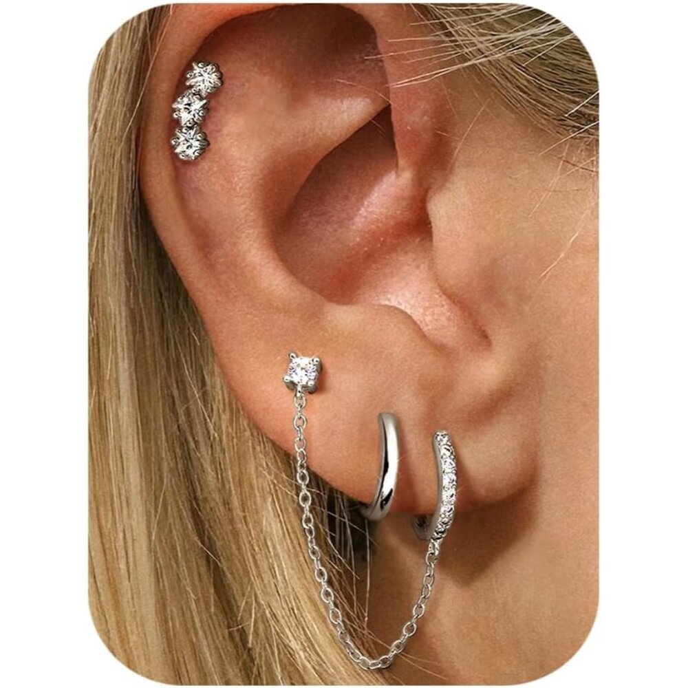 Perfect Gift: 14K Gold Plated Dainty Earring Set for Meaningful Moments
